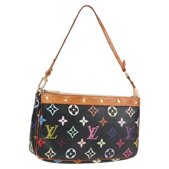 LOUIS VUITTON Monogram Multicolor Pochette Accessoires Black - Picture 1 of 16